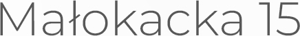Małokacka 15 logo